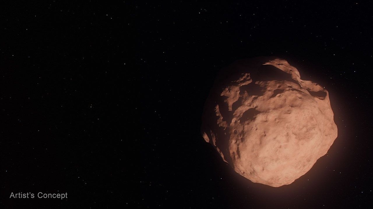 Artist's concept of a small trans-Neptunian object in the distant Solar System