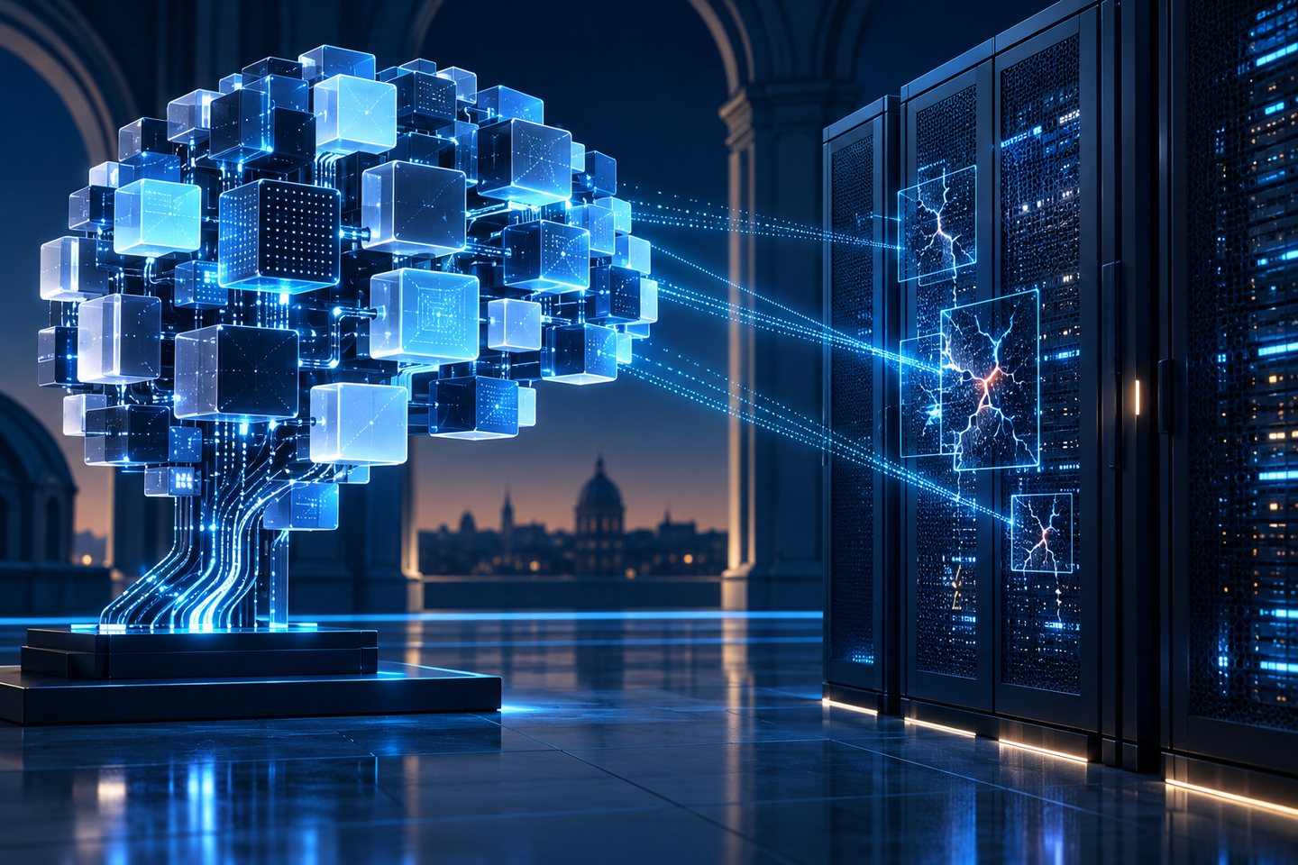 Original conceptual open neural network scanning secure servers for abstract vulnerability cracks
